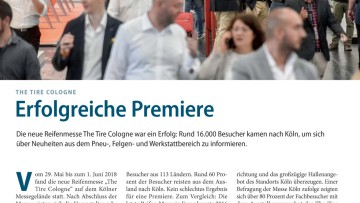 The Tire Cologne: Erfolgreiche Premiere