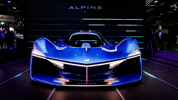 Konzeptauto Alpine Alpenglow: Blaues Licht