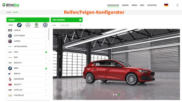 Über 20.000 Modelle zur Auswahl: Drivelog bietet nun auch Reifen und Felgen an