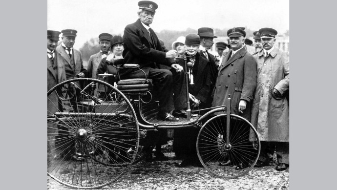 Patent-Motorwagen Carl Benz und Gottlieb Daimler