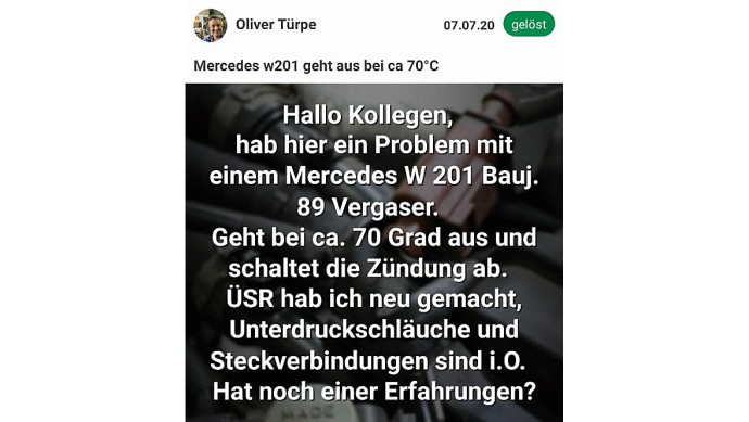Problembeschreibung Oliver Türpe