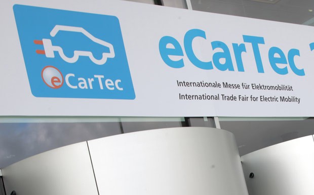 ecartec Eingang Messe Elektromobilität