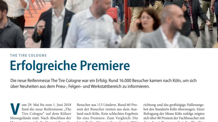 The Tire Cologne: Erfolgreiche Premiere