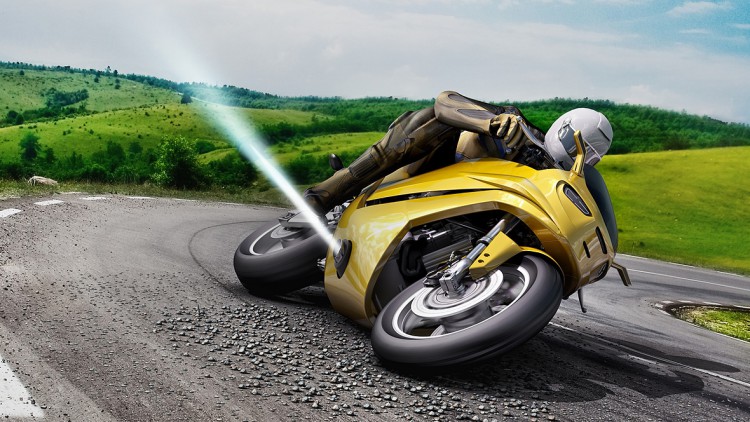Innovatives Motorrad-Sicherheitssystem: Gasstoß gegen das Wegrutschen