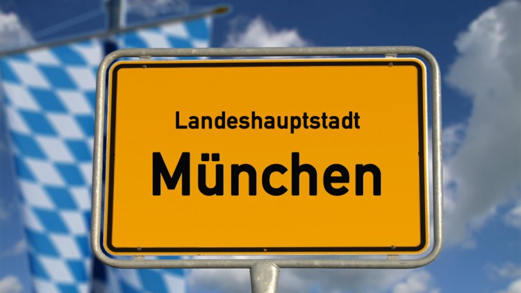 Ortsschild München Bayern