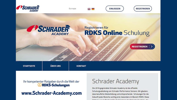 Schrader RDKS-Online-Schulung
