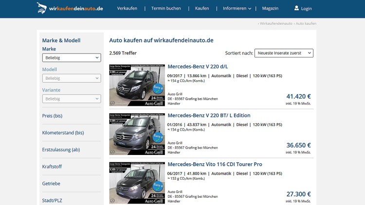 Auto1: Wirkaufendeinauto.de öffnet sich für Autohändler