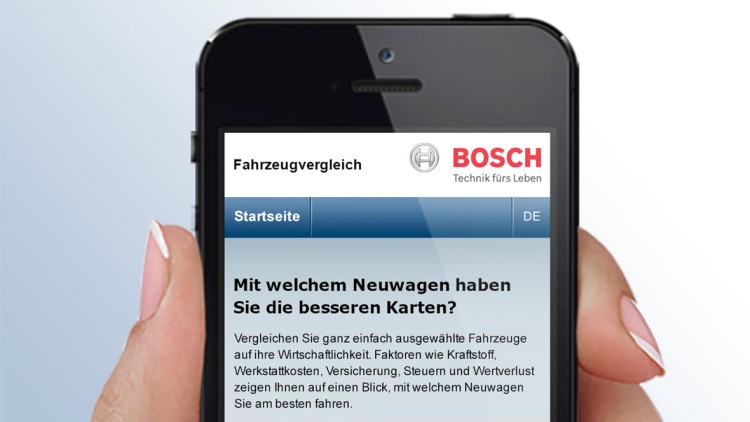 Bosch App Autokosten Vergleich Smartphone