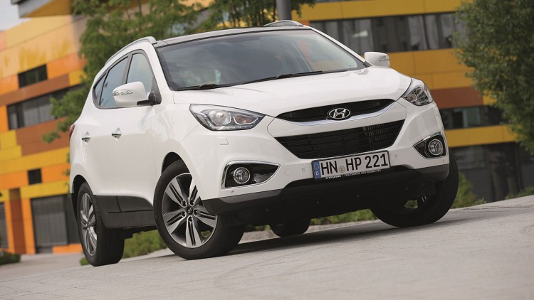 Alternative: Unter anderem für den ix35 bietet Hyundai das Umrüsten auf Autogas-Betrieb an.