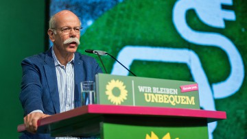 Dieter Zetsche beim Bundesparteitag von Bündnis 90/Die Grünen