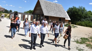 Die Fuhrparkmanager trafen in Pfullendorf zusammen und besuchten die Klosterbaustelle Campus Galli 