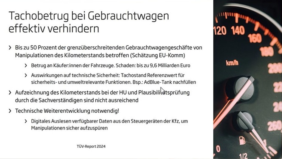  Foto zu TÜV-Report 2024 - Zentrale Ergebnisse 