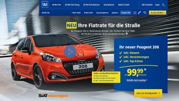 Vertriebskooperation: Neuwagen-Flatrate von Sixt und 1&1