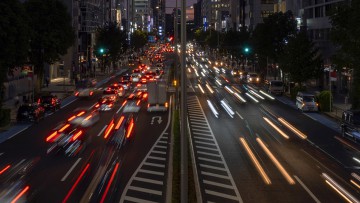 Autoverkehr Tokyo Verkehr