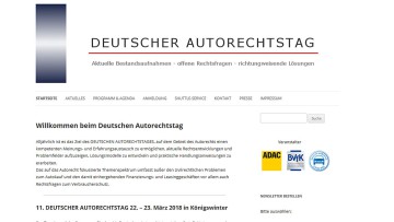 Deutscher Autorechtstag 2018 Screen