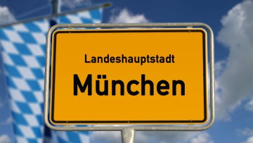 Ortsschild München Bayern
