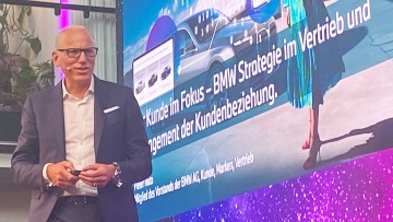 BMW-Vertriebsvorstand Pieter Bota auf einer Veranstaltung in München