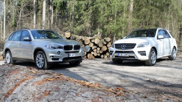 BMW X5 gegen Mercedes ML: Duell der Dickschiffe