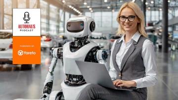 Künstliche Intelligenz unterstützt Autohaus-Mitarbeiterin