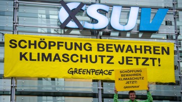 Greenpeace-Protestaktion: "SUV" statt "CSU"