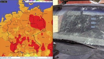 Zu heißer Juni: Schwere Hagelschläge in Süddeutschland