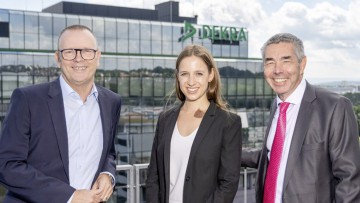 Partnerschaft mit Dekra: Wasserstoff-Lkw-Mietflotte von hylane wird grün betreut