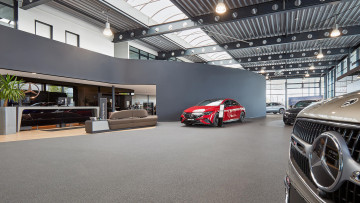 Showroom der neuen Mercedes-Benz Niederlassung Marienfelde