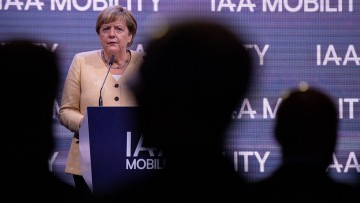 IAA Mobility 2021 Merkel Eröffnung