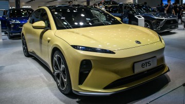 Nio ET5 auf der Guangdong-Hong Kong-Macao Greater Bay Area International Auto Show 2022