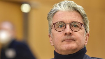 Rupert Stadler sitzt im Januar 2021 im Landgericht München
