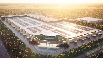Bau der Auto- und Batteriefabrik in Grünheide: Tesla weist Kritik zurück