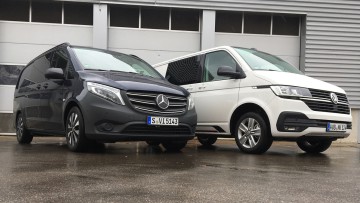 VW Transporter vs. Mercedes Vito Test (2023)