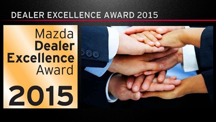 Mazda Dealer Excellence Award 2015