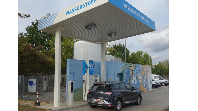 Wasserstoff-Tankstelle der PS Union GmbH
