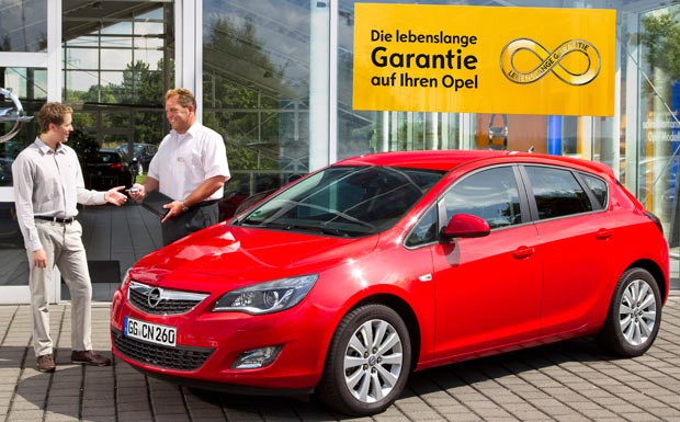 Opel "lebenslangen Garantie"