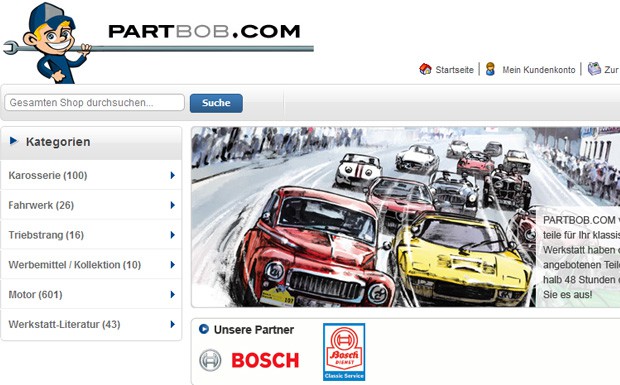 Bosch: Alte Teile über neuen Onlineshop
