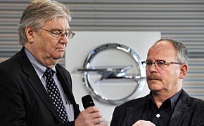 Opel-Chef Nick Reilly und Gesamtbetriebsratschef Klaus Franz