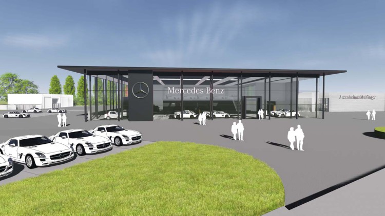 Assenheimer + Mulfinger: Neues Mercedes-Autohaus für Sinsheim-Rohrbach