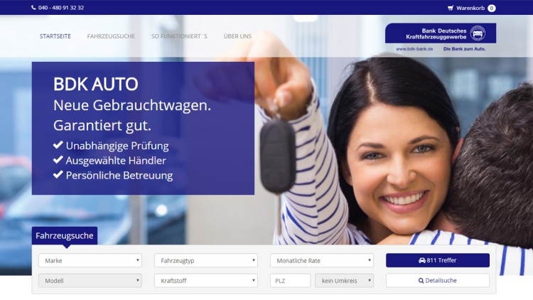 Leasingrückläufer: BDK startet Online-Fahrzeugmarkt