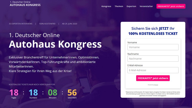 1. Deutscher Online Autohaus Kongress: Mutmacher in der Krise