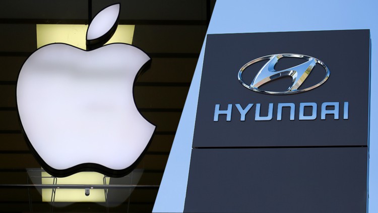 Logo Apple und Hyundai