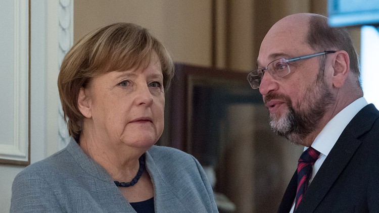 Merkel und Schulz 