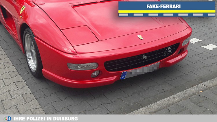 "Fake-Ferrari": Umgebauter Toyota sorgt für Ärger