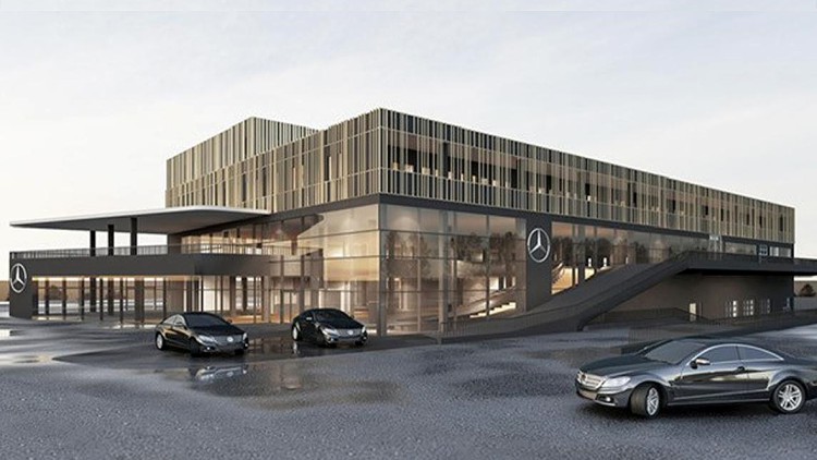 Grill-Gruppe baut neuen Mercedes-Betrieb: Mehr als ein Autohaus