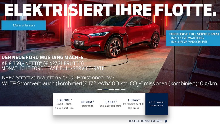 Ernst + König führt Ford Mustang Mach-E ein: Roadshow für das neue Elektro-Flaggschiff