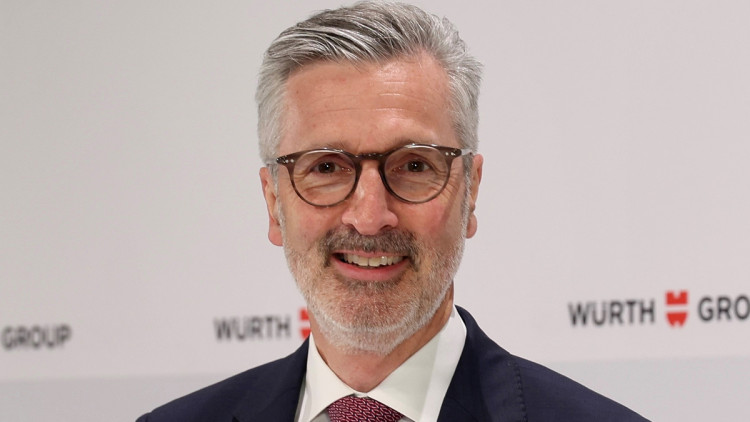 Robert Friedman auf der Würth-Bilanzpressekonferenz 2023