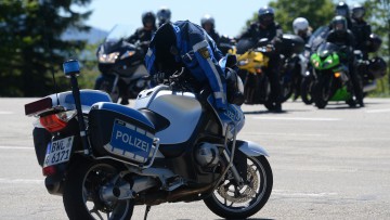 Polizeikontrolle Motorrad