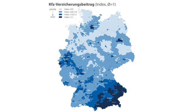 Kfz-Versicherung: Enorme Unterschiede in Deutschland