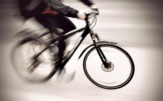 Wann führt ein Fahrradfahrer sein Fahrrad?