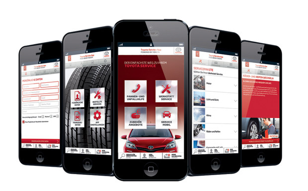 Toyota Apps für Service und News
